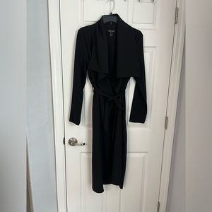 Revamped thin dress jacket/ comono with belt tie.